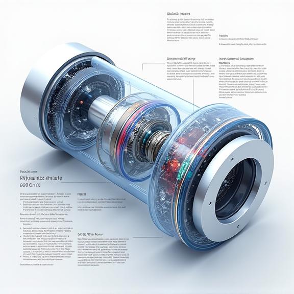 AI DD모터 기술의 내부 구조를 보여주는 그래픽